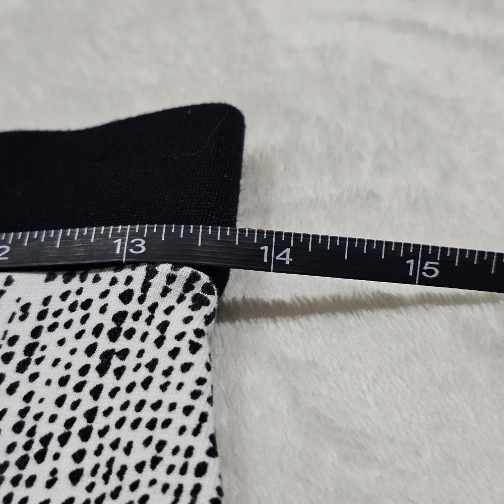 White House Black Market ✦ Dotted Midi Skirt ✦ Soft Fabric w/ Eyelash Lace Hem S - Picture 11 of 13